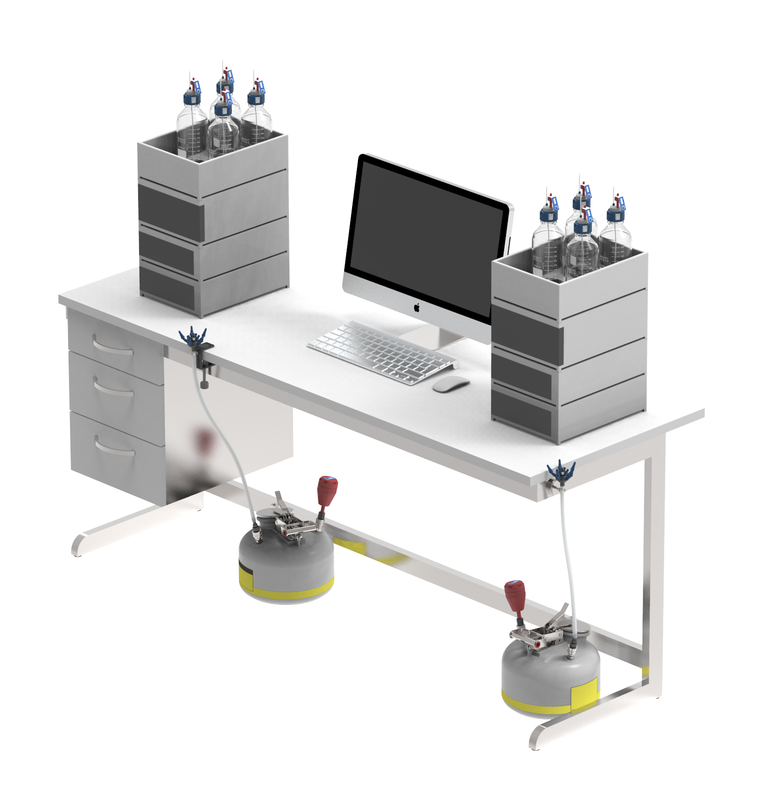 Table Mount for Waste Tube