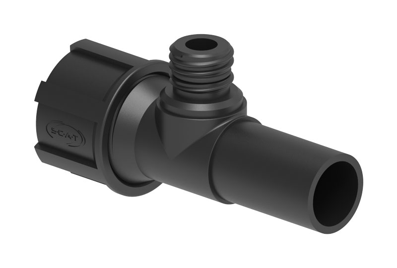 106711-T-Stueck-1x-ID-32-mm-1x-Rohrverschraubung-1x-GL25-m-1 T-Stück, 1x (ID) 32 mm, 1x Rohrverschraubung, 1x GL25 (m)