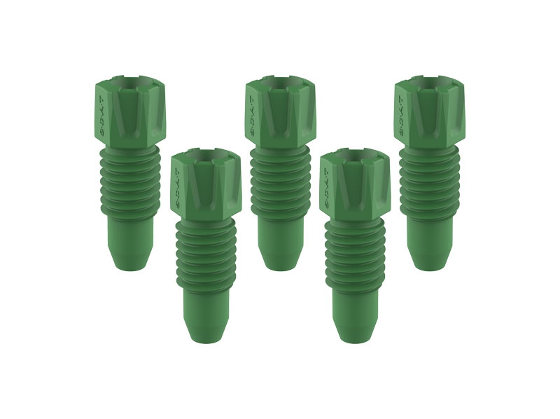 107061-PFA-Fitting-16-mm-AD-gruen-2 PFA Fitting, 1,6 mm AD, grün