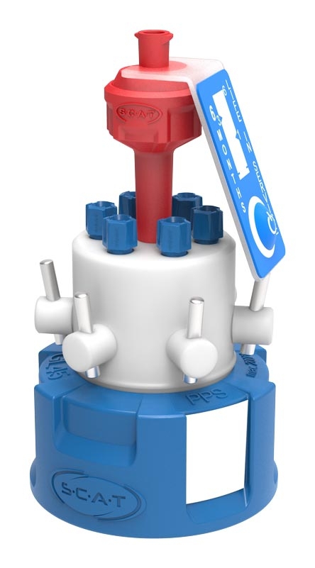 Safety Cap VI, V2.0, GL45, mit Absperrhahn