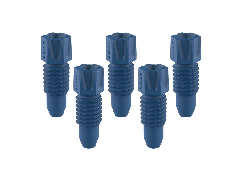 PFA Fitting, 3,2 mm AD, blau