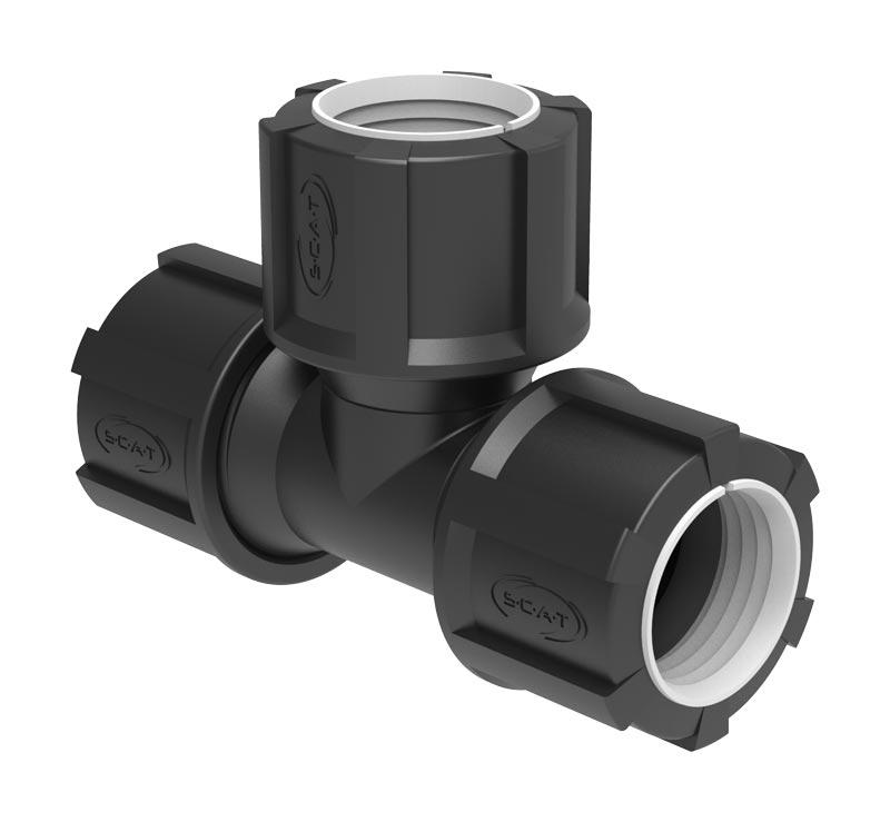 T-Stück, 3x (ID) 32 mm