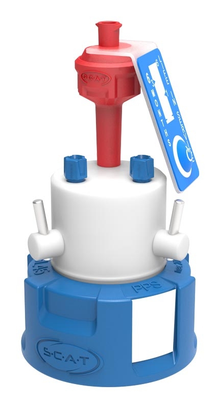 Safety Cap II, V2.0, GL45, mit Absperrhahn, Typ 2