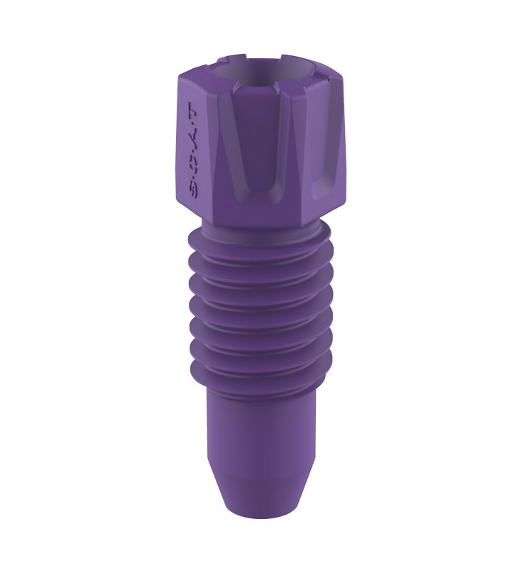 PFA Fitting, 2,3 mm AD, violett